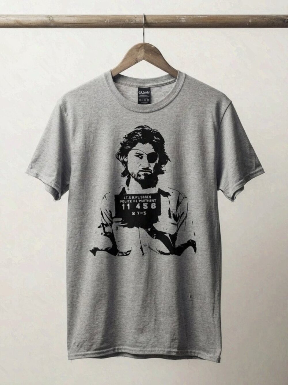 Escape From New York T Shirt LA Snake Plissken Mugshot John Carpenter Movie Tee